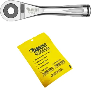 1 x MRSC01 Mini Micro Ratchet 1/4" Hex Stainless Steel Professional 72 Tooth Gear Hand Ratchet Wrench