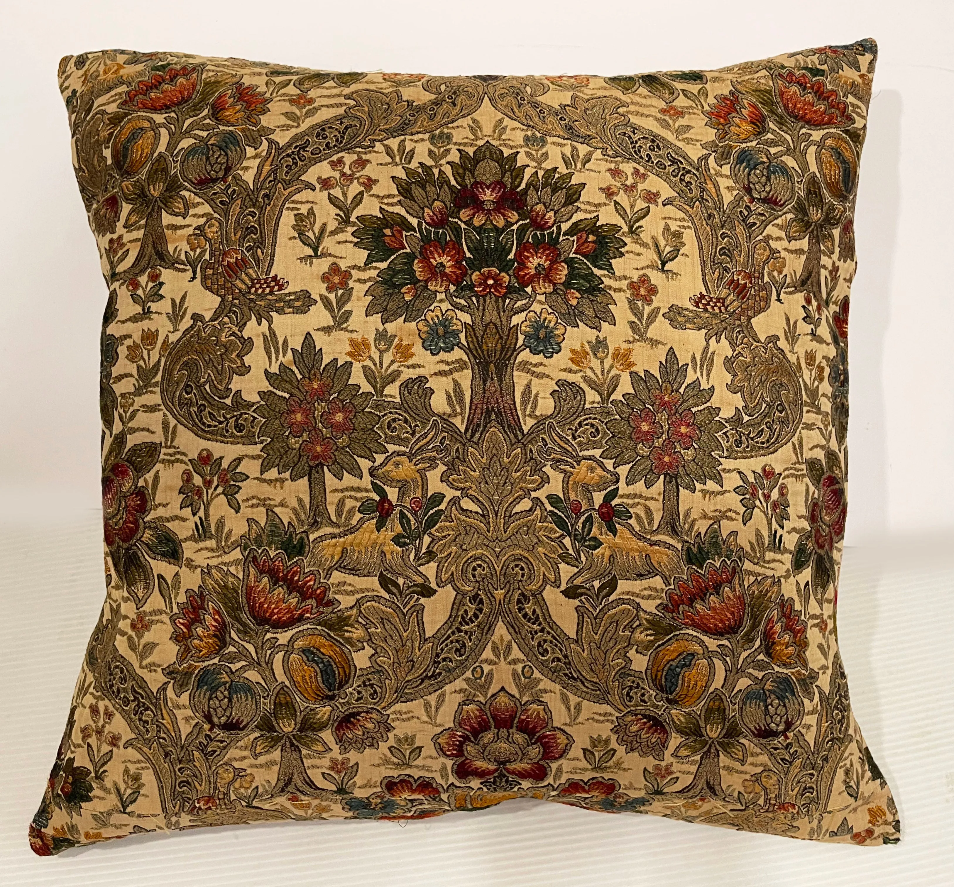 18th Century French Brocade Pillow