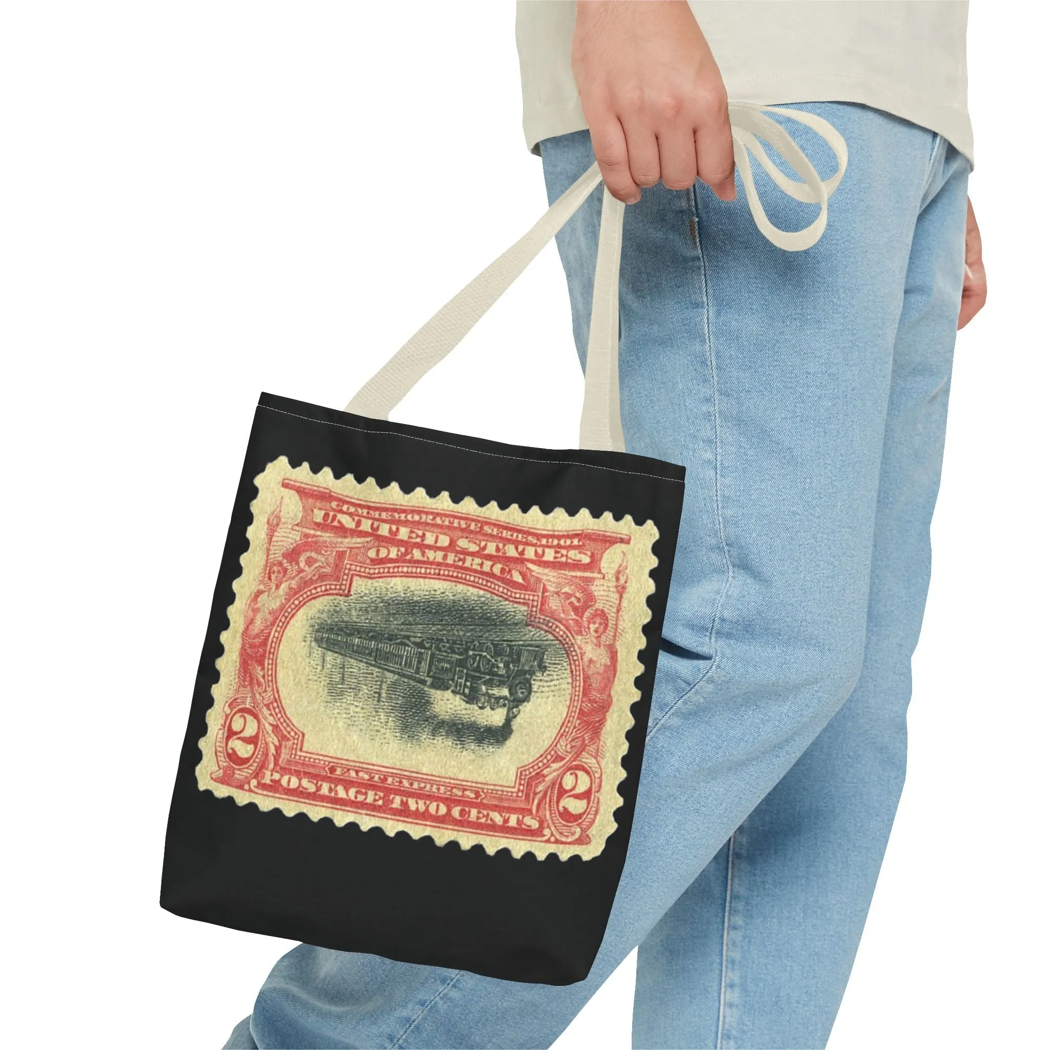 1901 2¢ PAN-AMERICAN EXPO TRAIN STAMP ERROR Tote Bag