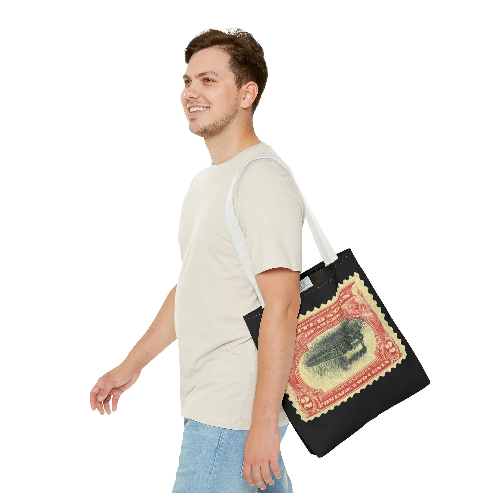1901 2¢ PAN-AMERICAN EXPO TRAIN STAMP ERROR Tote Bag