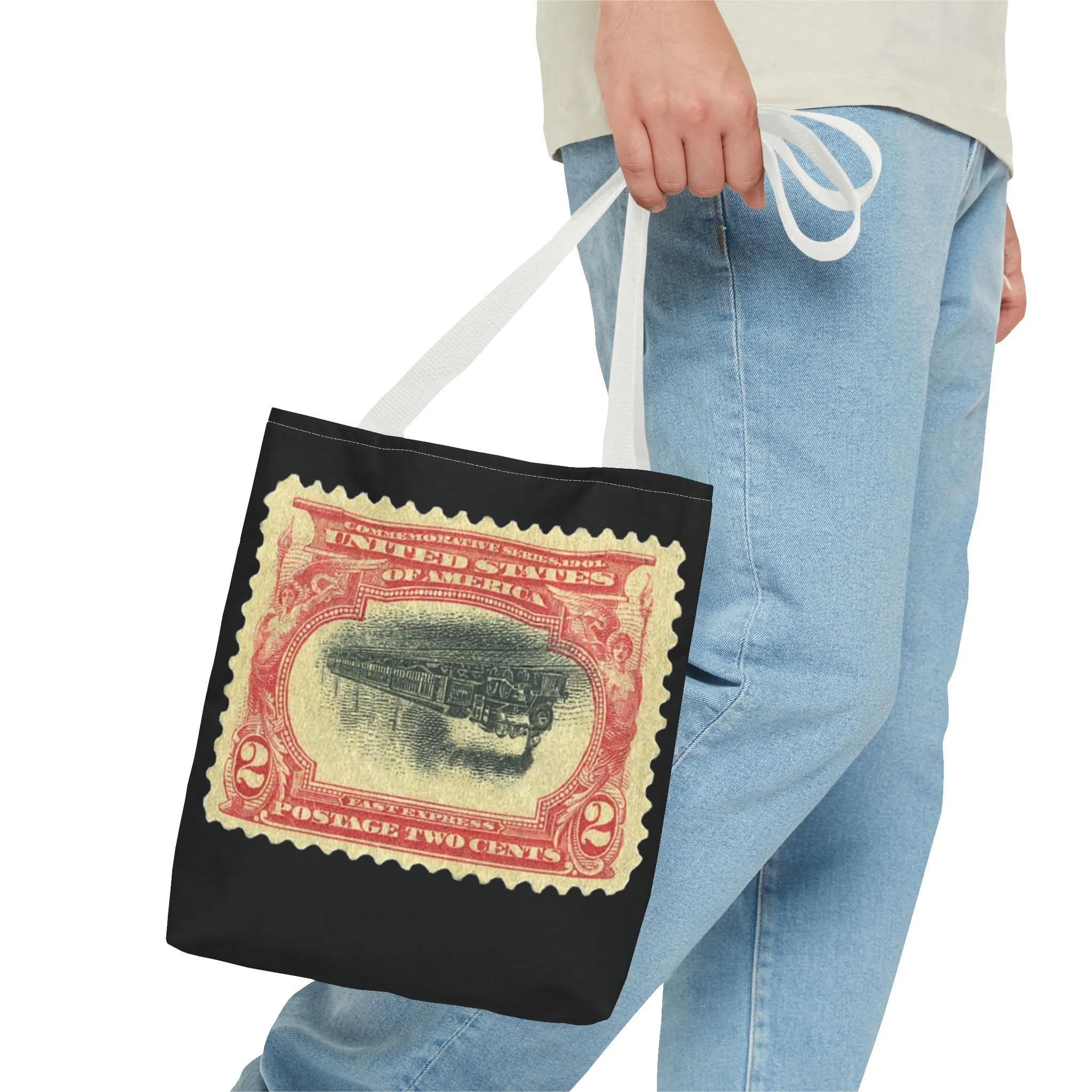 1901 2¢ PAN-AMERICAN EXPO TRAIN STAMP ERROR Tote Bag
