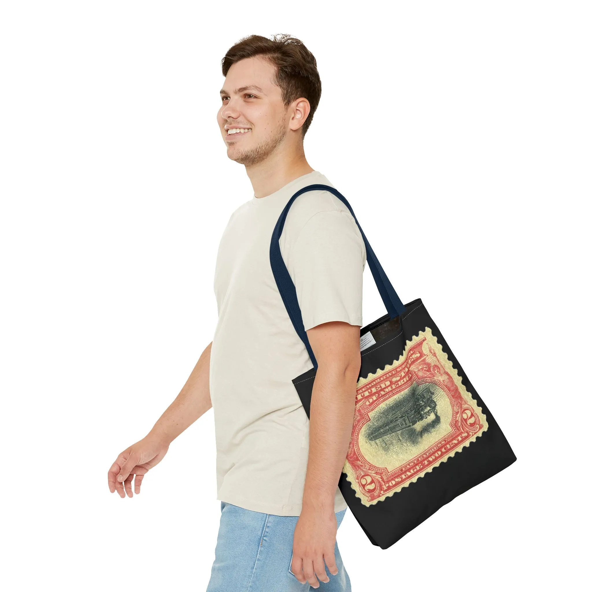 1901 2¢ PAN-AMERICAN EXPO TRAIN STAMP ERROR Tote Bag
