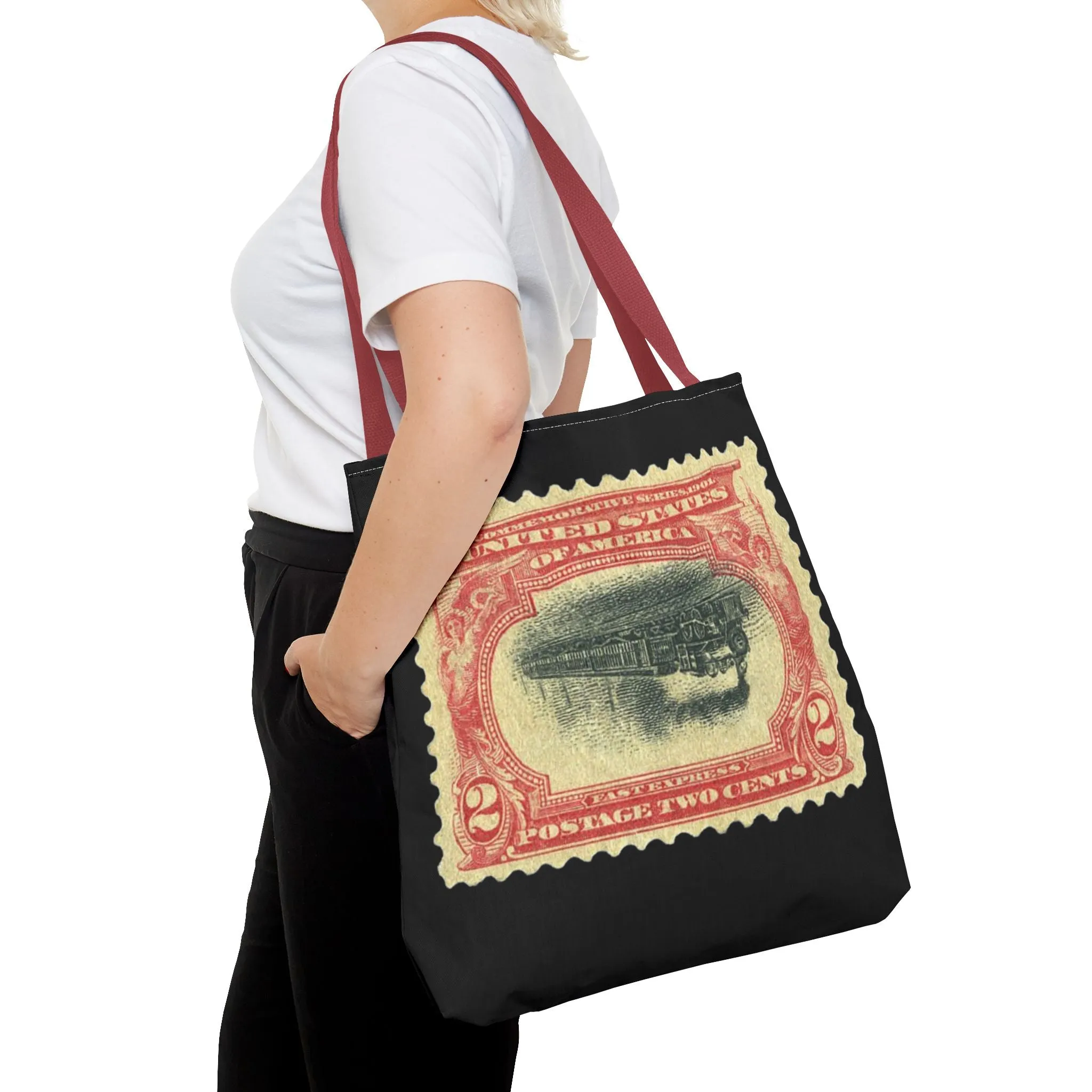 1901 2¢ PAN-AMERICAN EXPO TRAIN STAMP ERROR Tote Bag