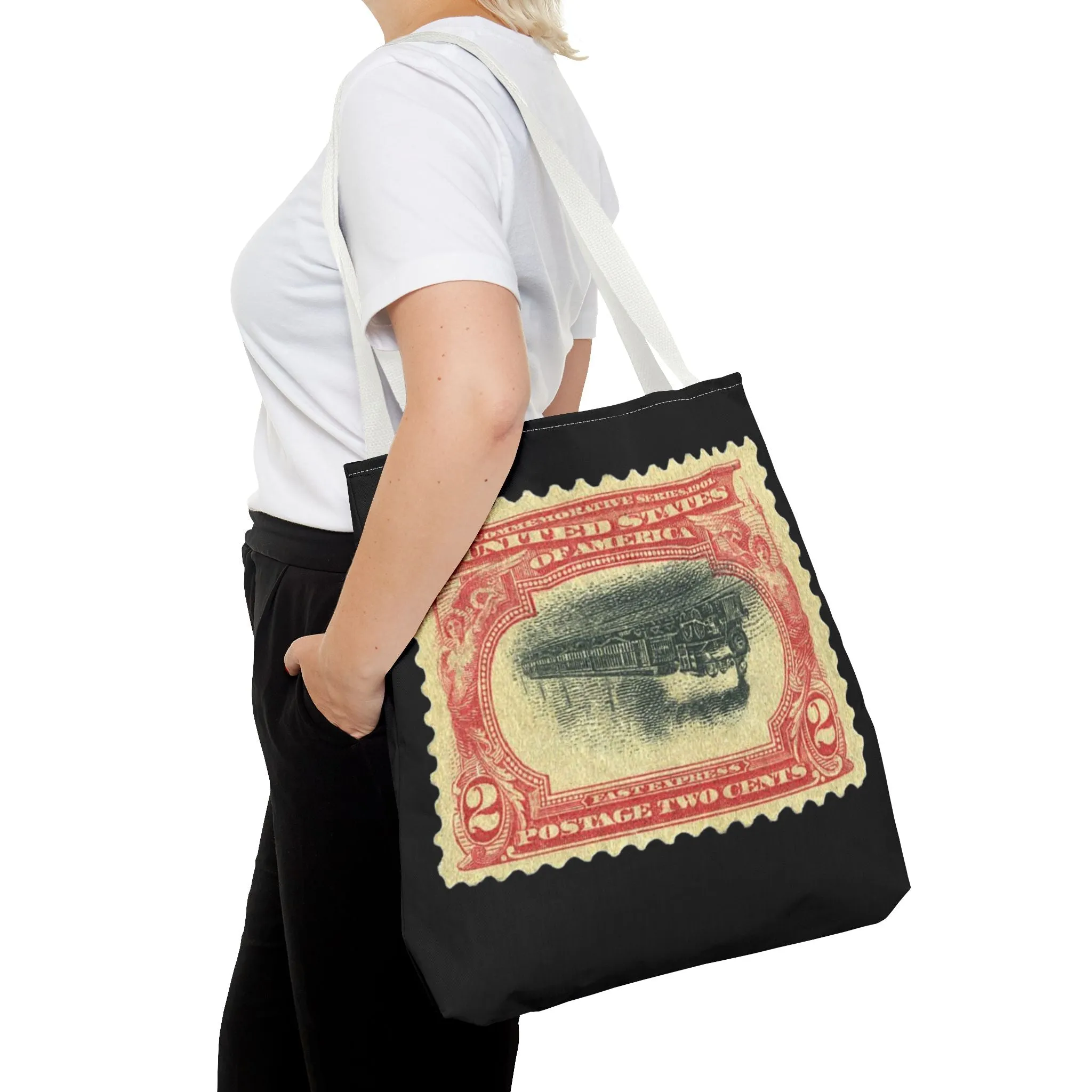 1901 2¢ PAN-AMERICAN EXPO TRAIN STAMP ERROR Tote Bag