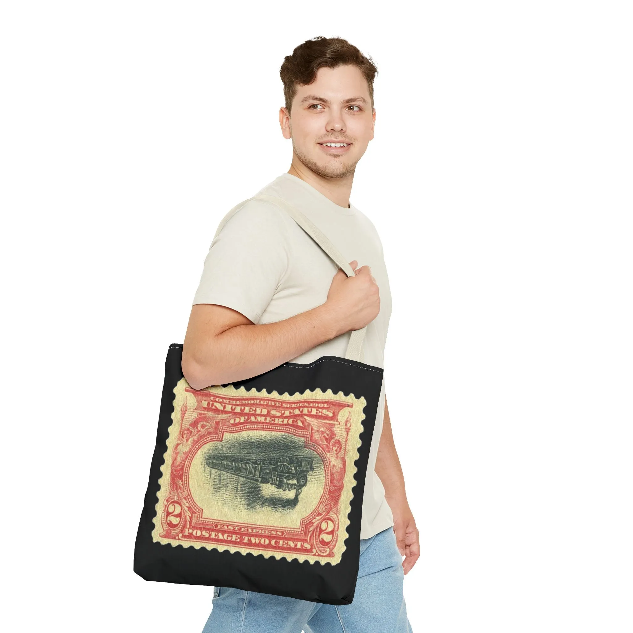 1901 2¢ PAN-AMERICAN EXPO TRAIN STAMP ERROR Tote Bag