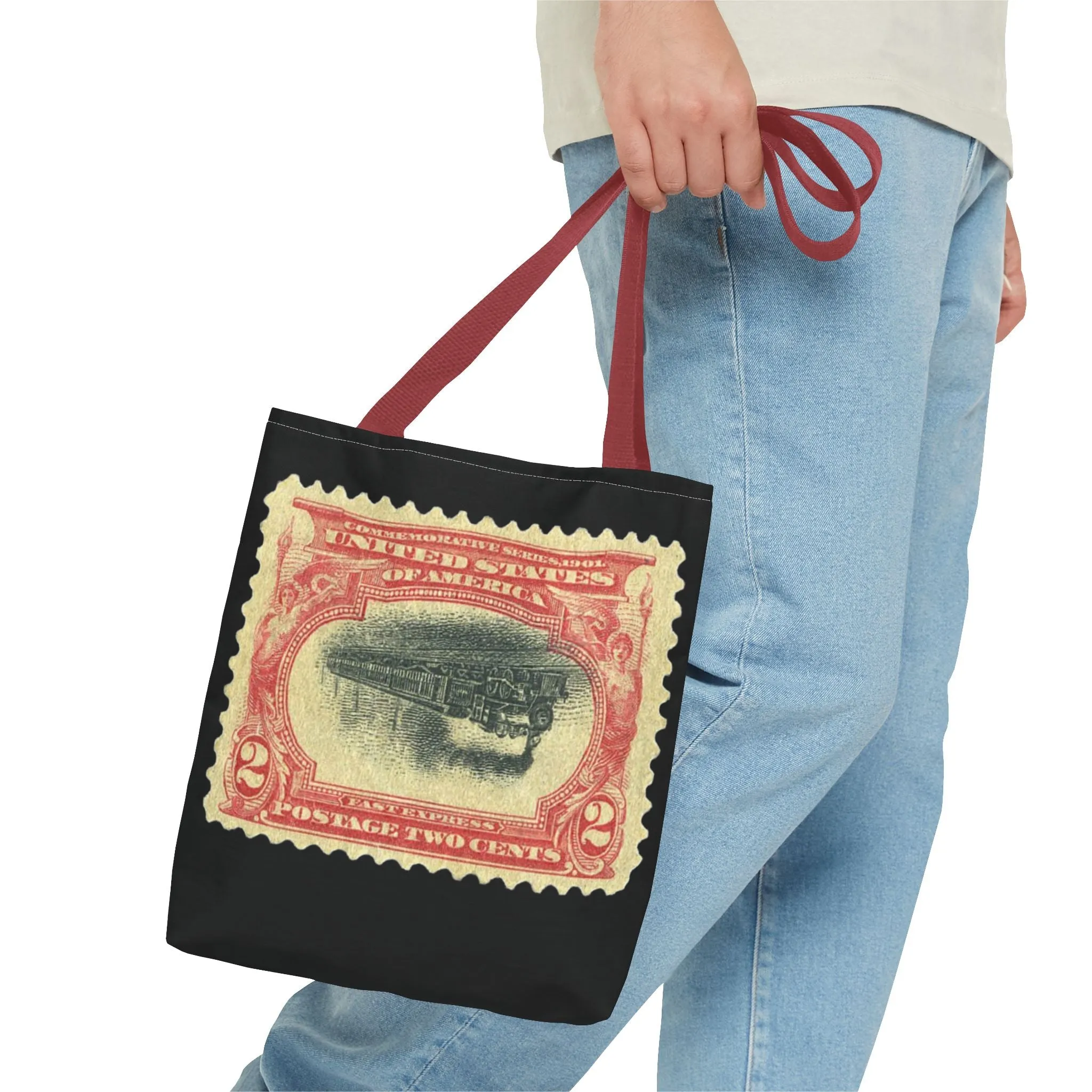 1901 2¢ PAN-AMERICAN EXPO TRAIN STAMP ERROR Tote Bag