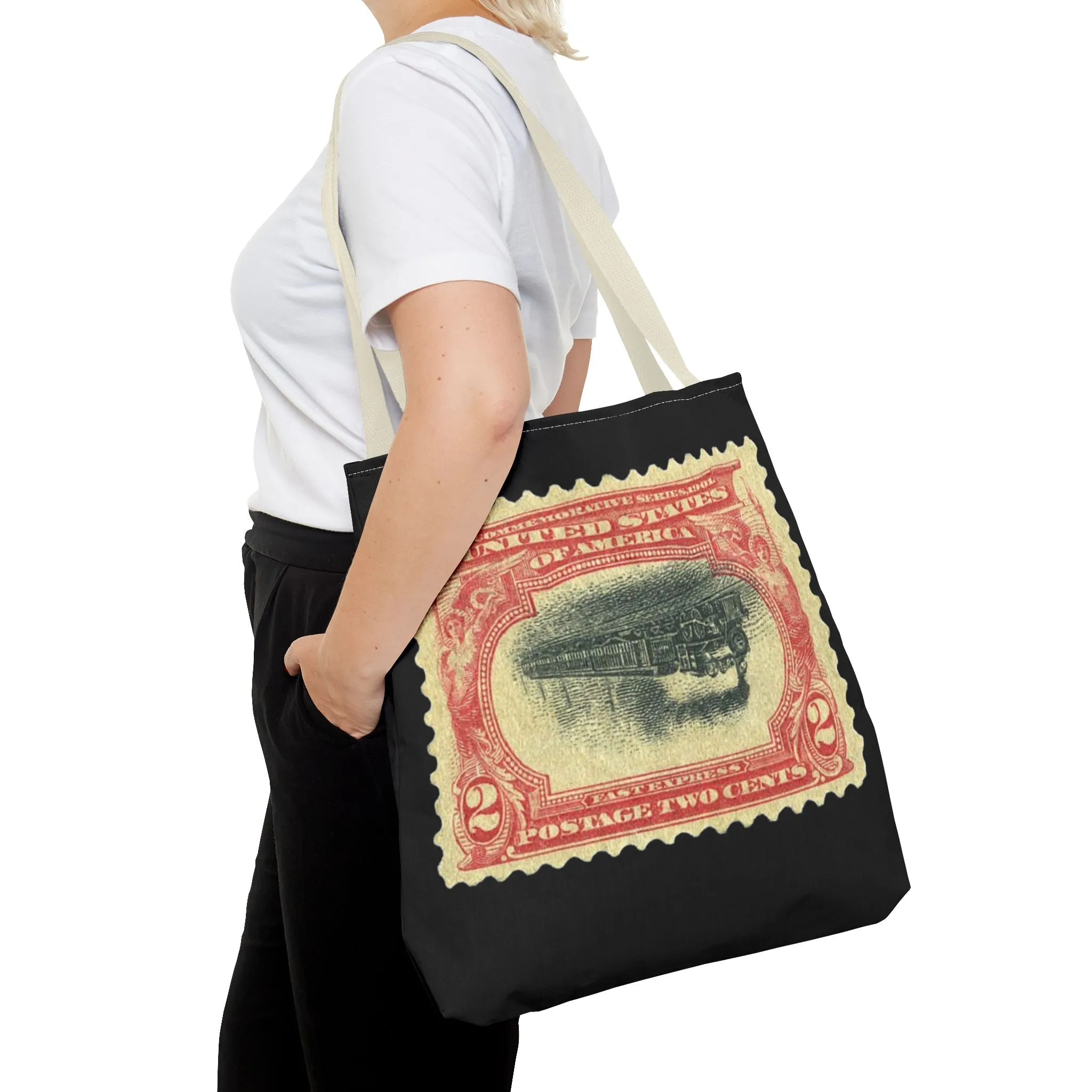 1901 2¢ PAN-AMERICAN EXPO TRAIN STAMP ERROR Tote Bag