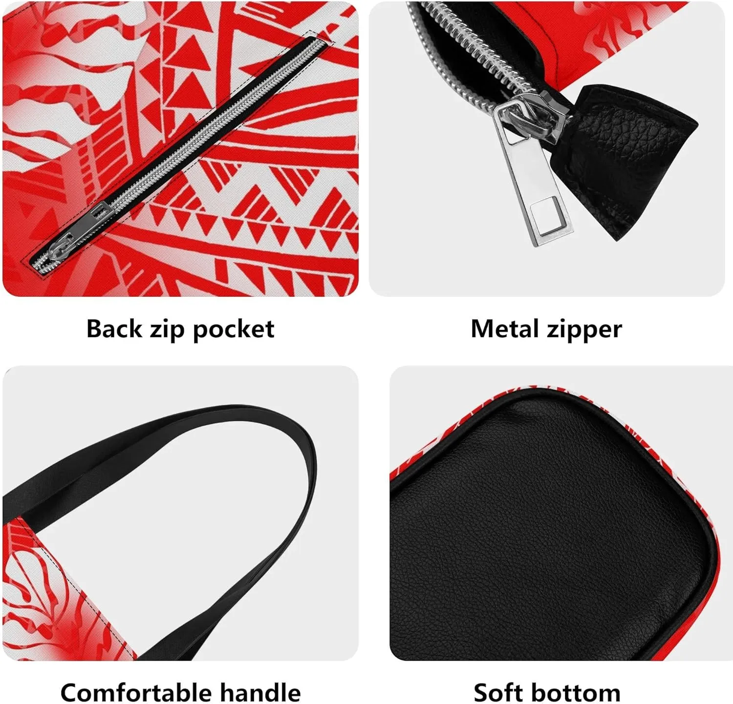 2025 New Polynesian Women'S Handbag And Purse Samoa Hawaii Fiji Islands Art Women'S Bag 2 Piece Set
