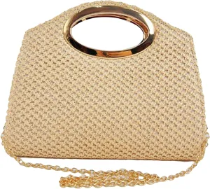 2025 Straw Beach Bag Women Woven Tote Crochet Crossbody Purse Wedding Clutch Striped Summer Bow Flip Top Handbag