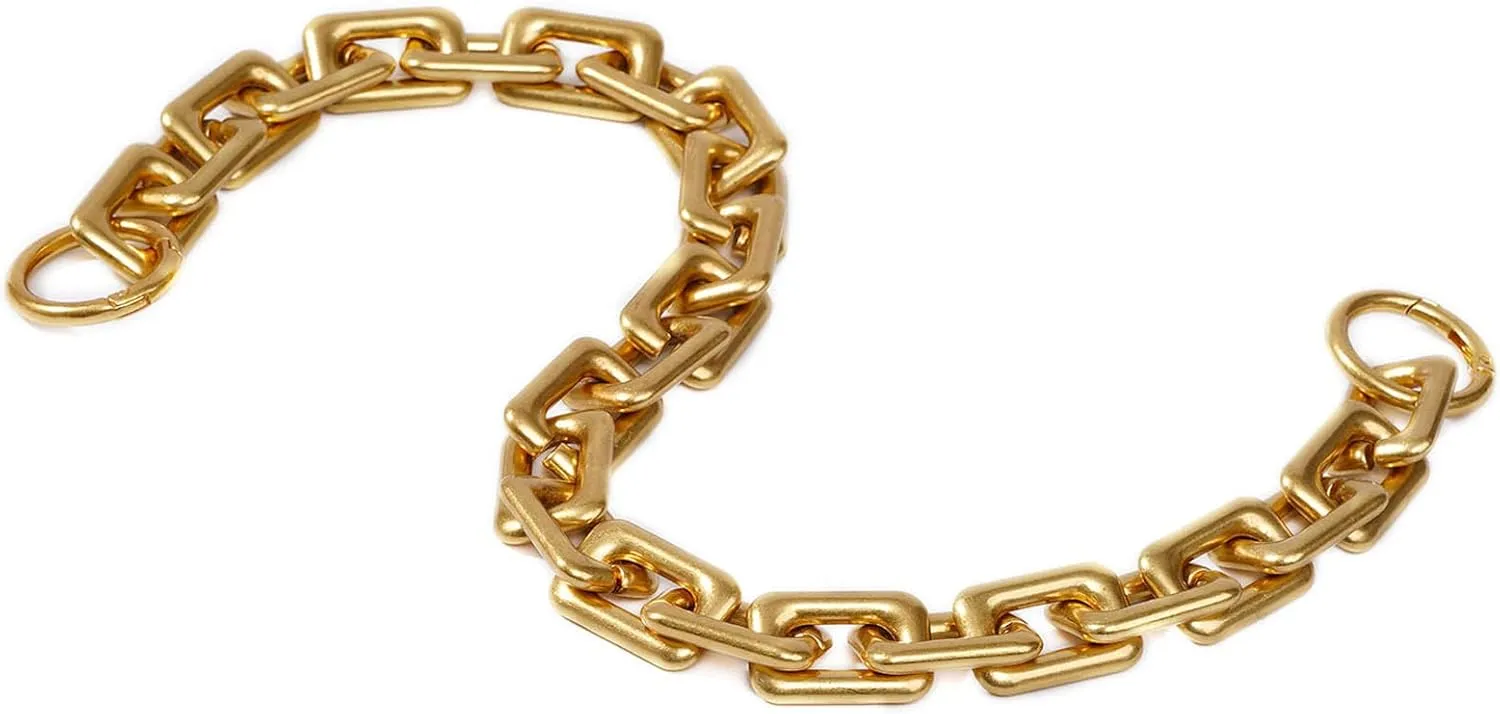 22.5 Inch Gorgeous Heavy Metal Bag Chain Purse Handle Shoulder Strap Replacement (Antique Gold, Large)