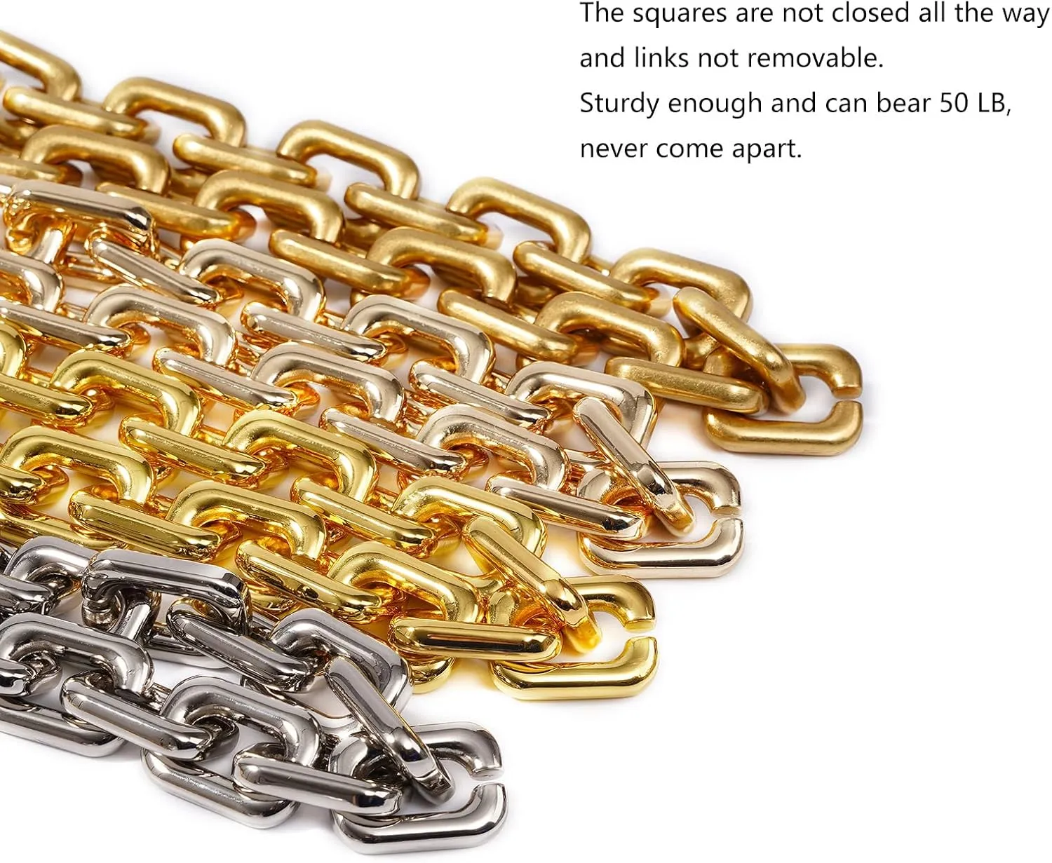 22.5 Inch Gorgeous Heavy Metal Bag Chain Purse Handle Shoulder Strap Replacement (Antique Gold, Small)