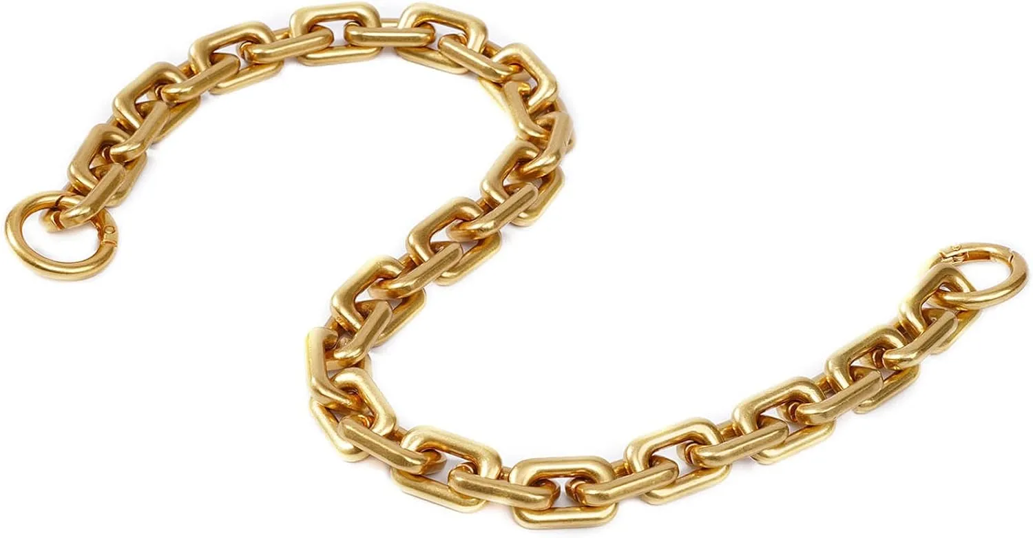 22.5 Inch Gorgeous Heavy Metal Bag Chain Purse Handle Shoulder Strap Replacement (Antique Gold, Small)