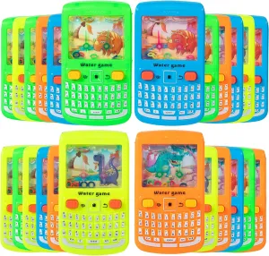 24 Pcs Handheld Water Game Party Favors for Kids Ages 3,4,5,6,7,8,9-Pocket Water Ring Game for Birthday Return Gifts-Pinata Goodie Bags Stuffers-Classroom Prizes-Treasure Box Toys-4.8"