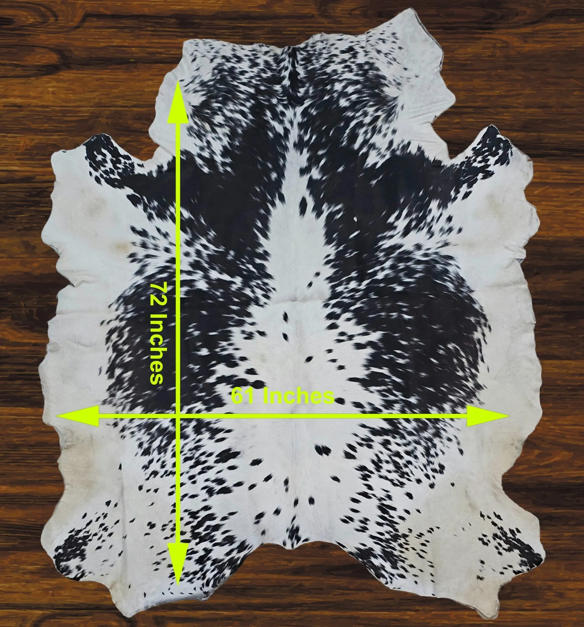 241-16 Cow Skin Hair on Hide 100% Pure Cow Hide Large Decorative/Carpet/Rug/Wall Leather