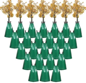 (25 1 Value Pack) 20 Gallon Tree Watering Bags, Heavy Duty and Slow Release Gator Bag for Trees, Premium PVC Plant Drip Irrigation Bags,5-8 Hours Releasing Time,Reusable