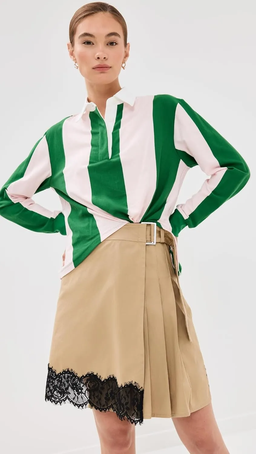 3.1 Phillip Lim Women's Rugby Shirt Combo Mini Dress