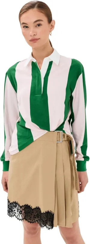 3.1 Phillip Lim Women's Rugby Shirt Combo Mini Dress
