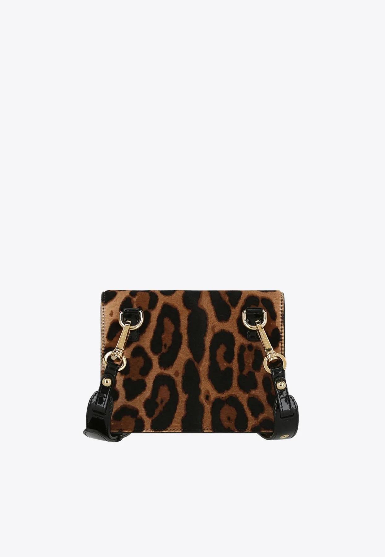 3.5 Leopard Print DG Logo Shoulder Bag