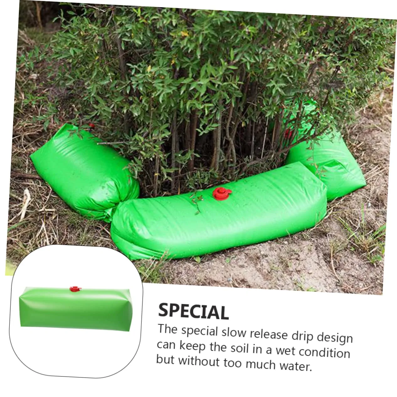 3pcs Tree Irrigation Bag Tree Water Bags Plant Watering Trees Garden Tree Bag Cue Water Saving Irrigation Bag Drip Automatic Irrigation Bag Portable Plastic Green