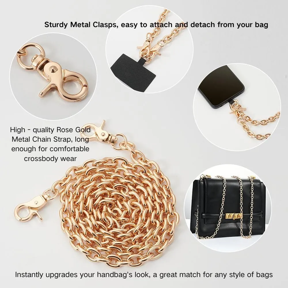 4 - Piece Fashion Chain Hook Set - Universal Style, 2 Chain Lengths, Multiple Colors Available