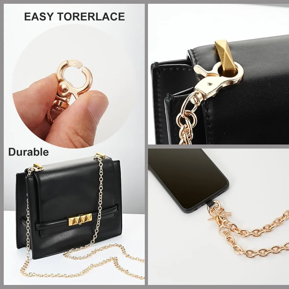 4 - Piece Fashion Chain Hook Set - Universal Style, 2 Chain Lengths, Multiple Colors Available