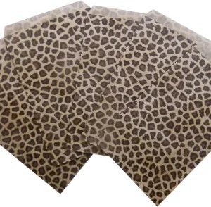 888 Display - 200 pcs of 8.5" x 11" Leopard Tone Paper Gift Bags Shopping Sales Tote Bags