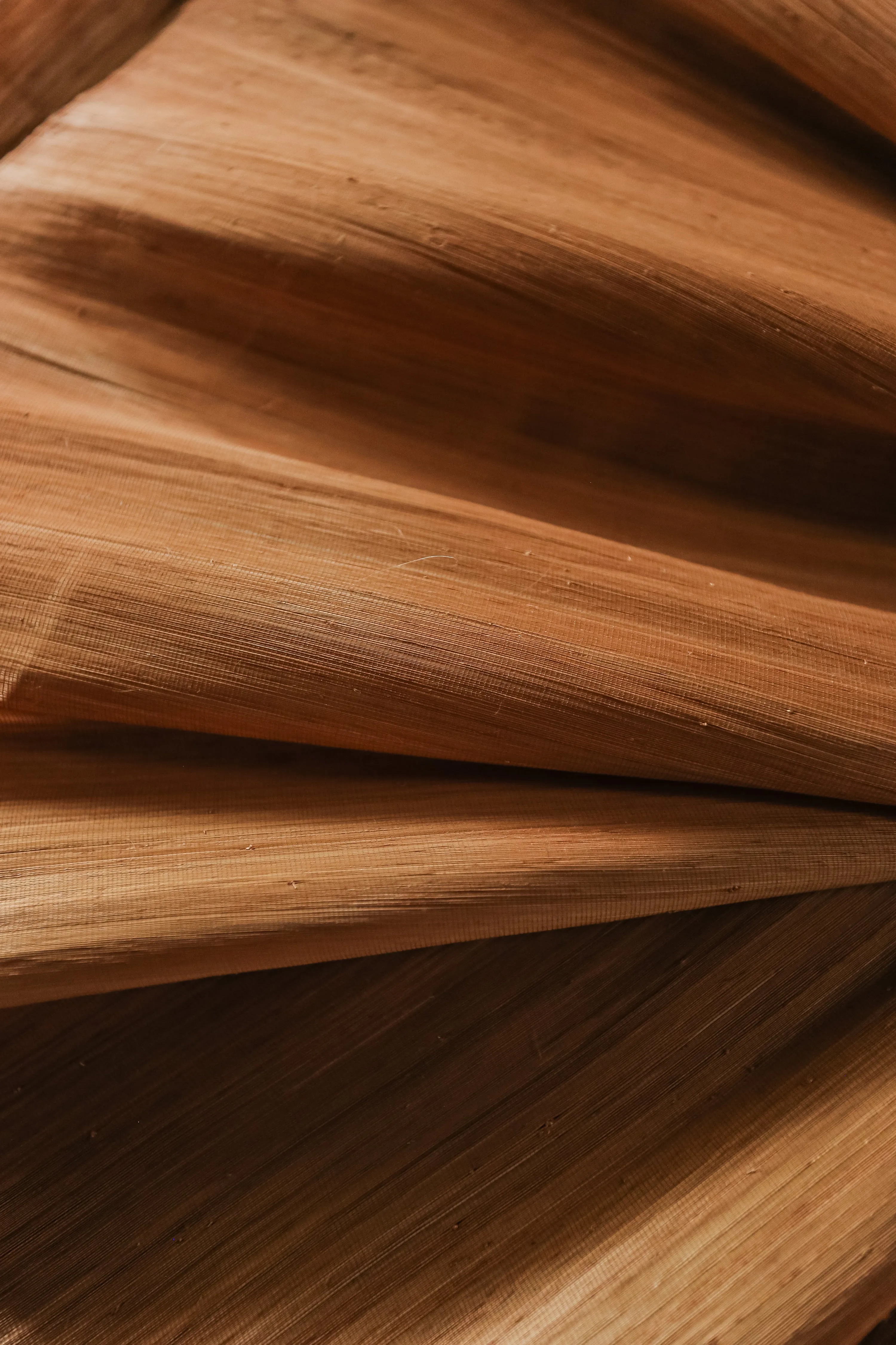 Abaca Silk - Natural dye in Mahogany