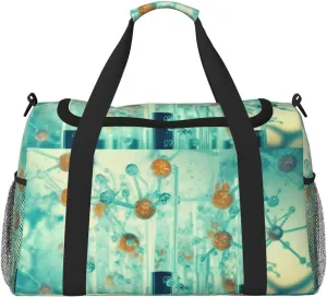 abstraction biology chemistry42 print Overnight Bags for Women and Men Shoulder Bag Carry On Bag for Traveling Travel Essentials