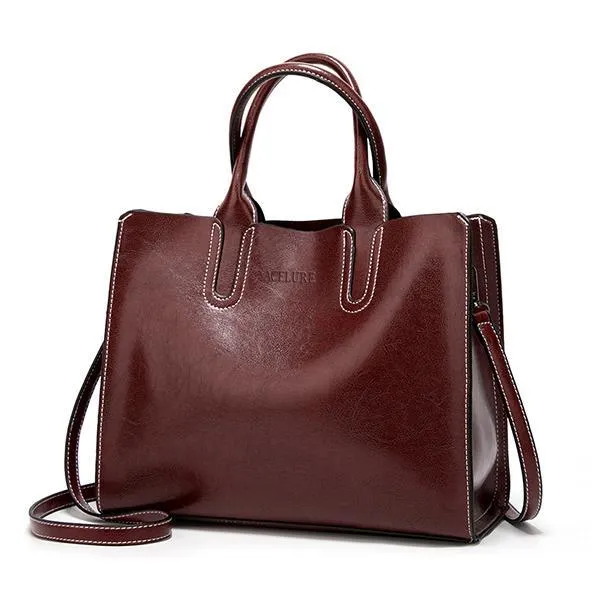 ACELURE™ Women's Leather Casual Tote Bag