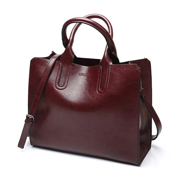 ACELURE™ Women's Leather Casual Tote Bag