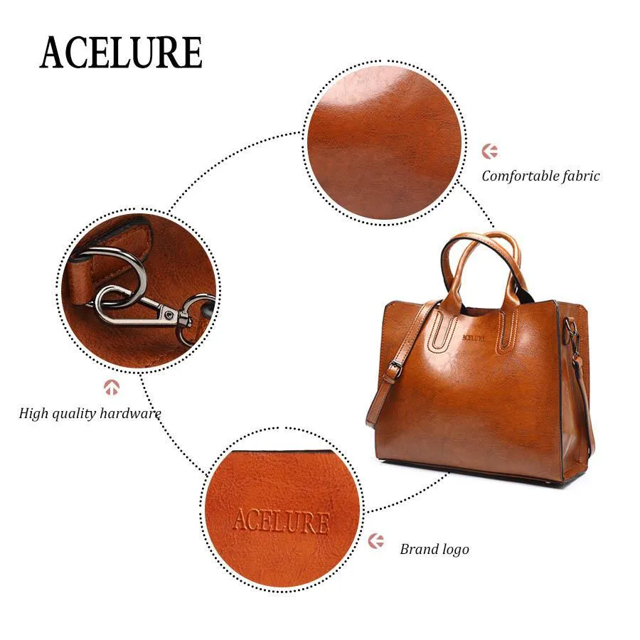 ACELURE™ Women's Leather Casual Tote Bag
