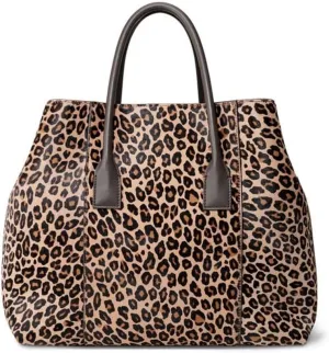 AERIN Leopard Haircalf Mini Weekender