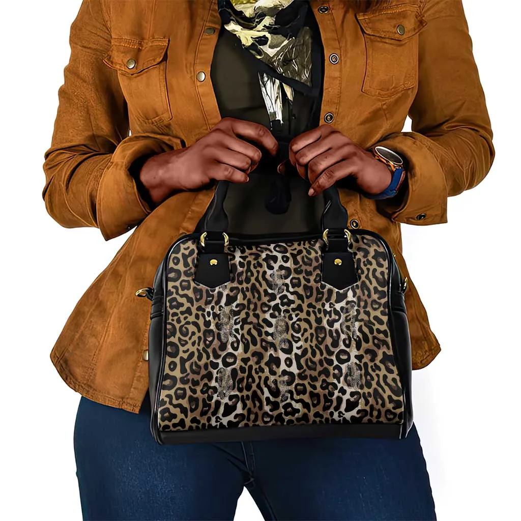 African Leopard Skin Pattern Shoulder Handbag LT15