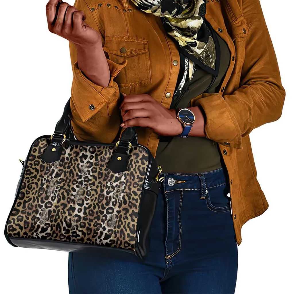 African Leopard Skin Pattern Shoulder Handbag LT15