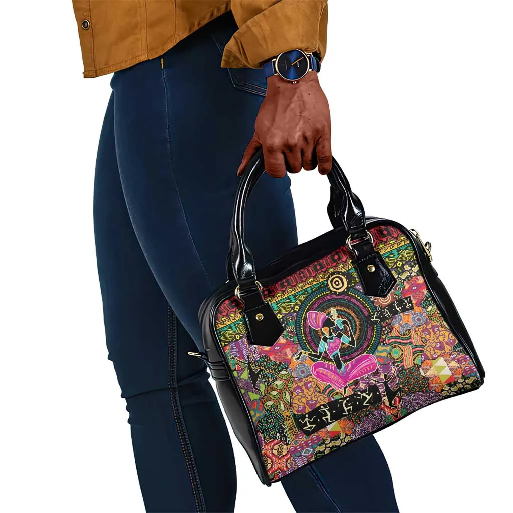 African Women Ethnic Motifs Shoulder Handbag LT9