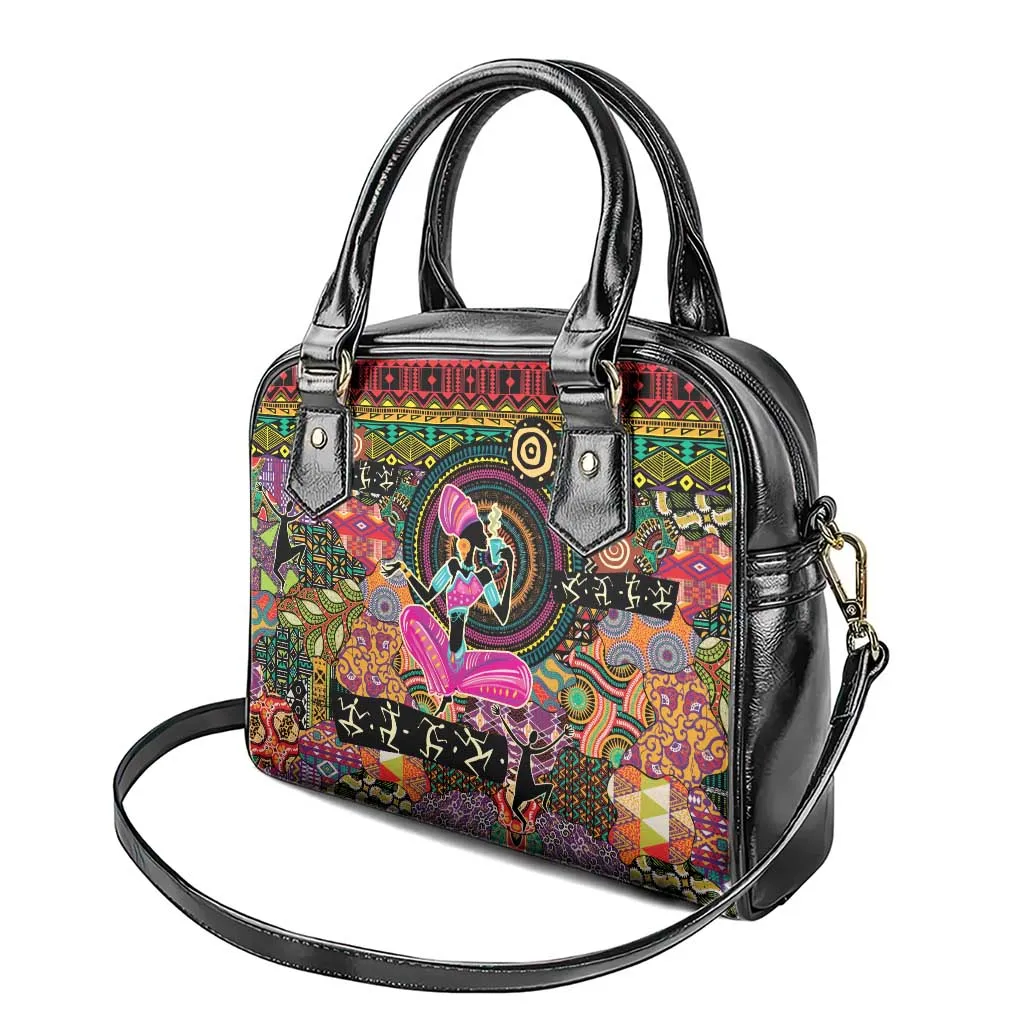 African Women Ethnic Motifs Shoulder Handbag LT9