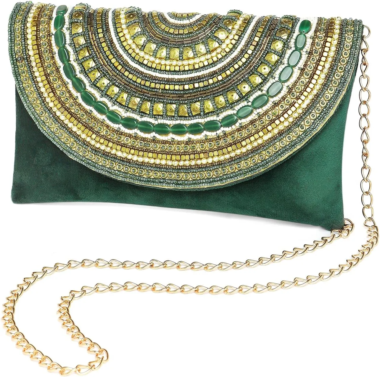 Aheli Indian Clutch Purses Gift for Women Wedding Handmade Evening Bridal Handbags Party