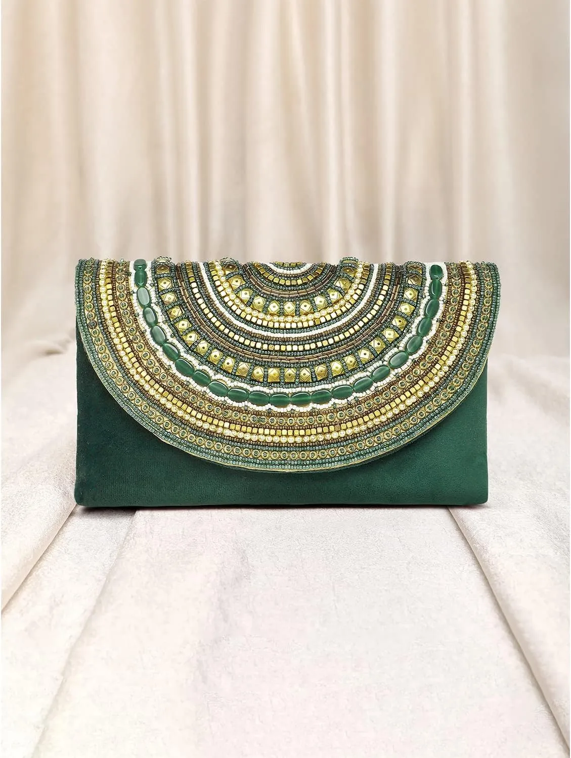 Aheli Indian Clutch Purses Gift for Women Wedding Handmade Evening Bridal Handbags Party