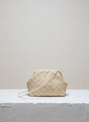 AIMEE Nature Raffia Clutch