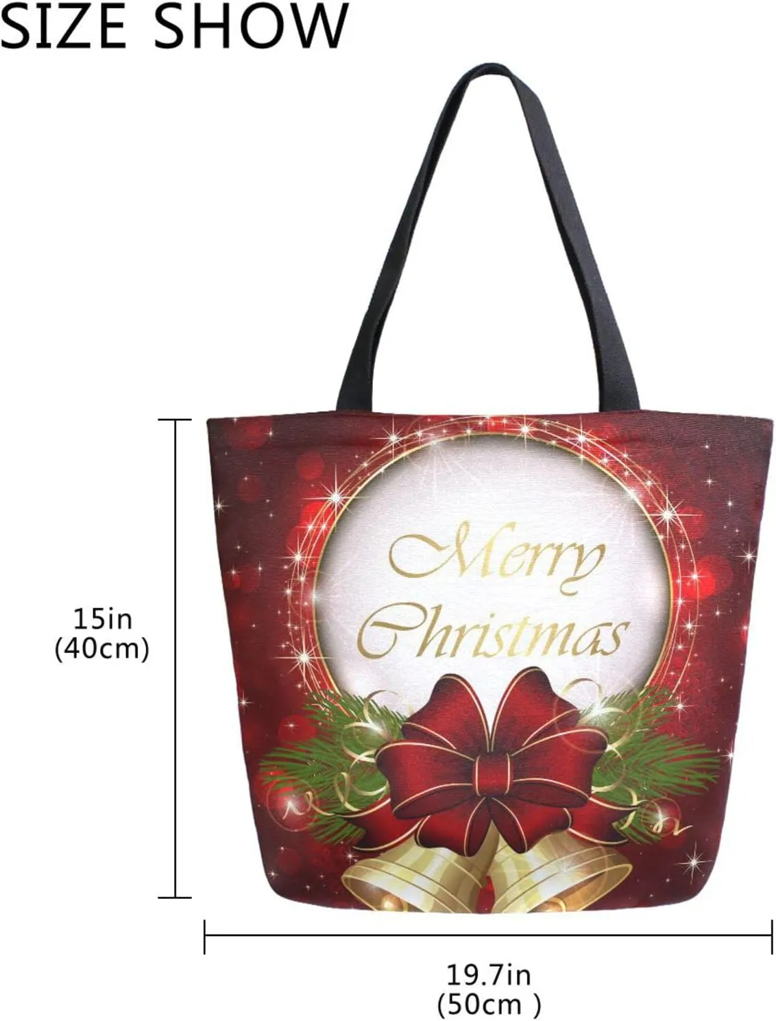 ALAZA Canvas Tote Bag Large Women Casual Shoulder Bag Handbag For Outdoors Holiday Weekender Travel