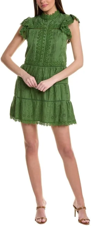 alice   olivia Marina Tiered Easy Mini Dress