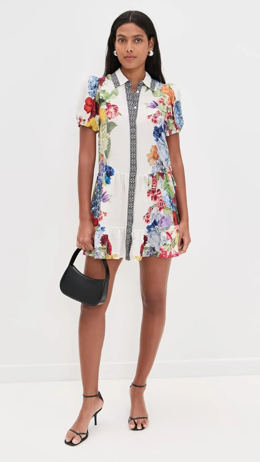 alice   olivia Women's Claire Tiered Mini Dress