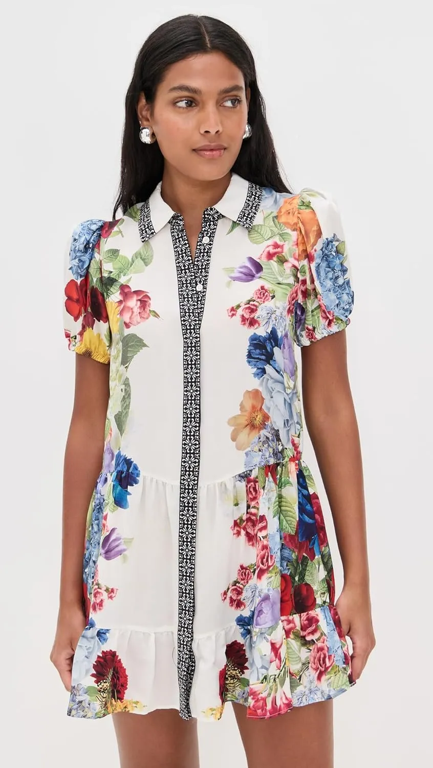 alice   olivia Women's Claire Tiered Mini Dress