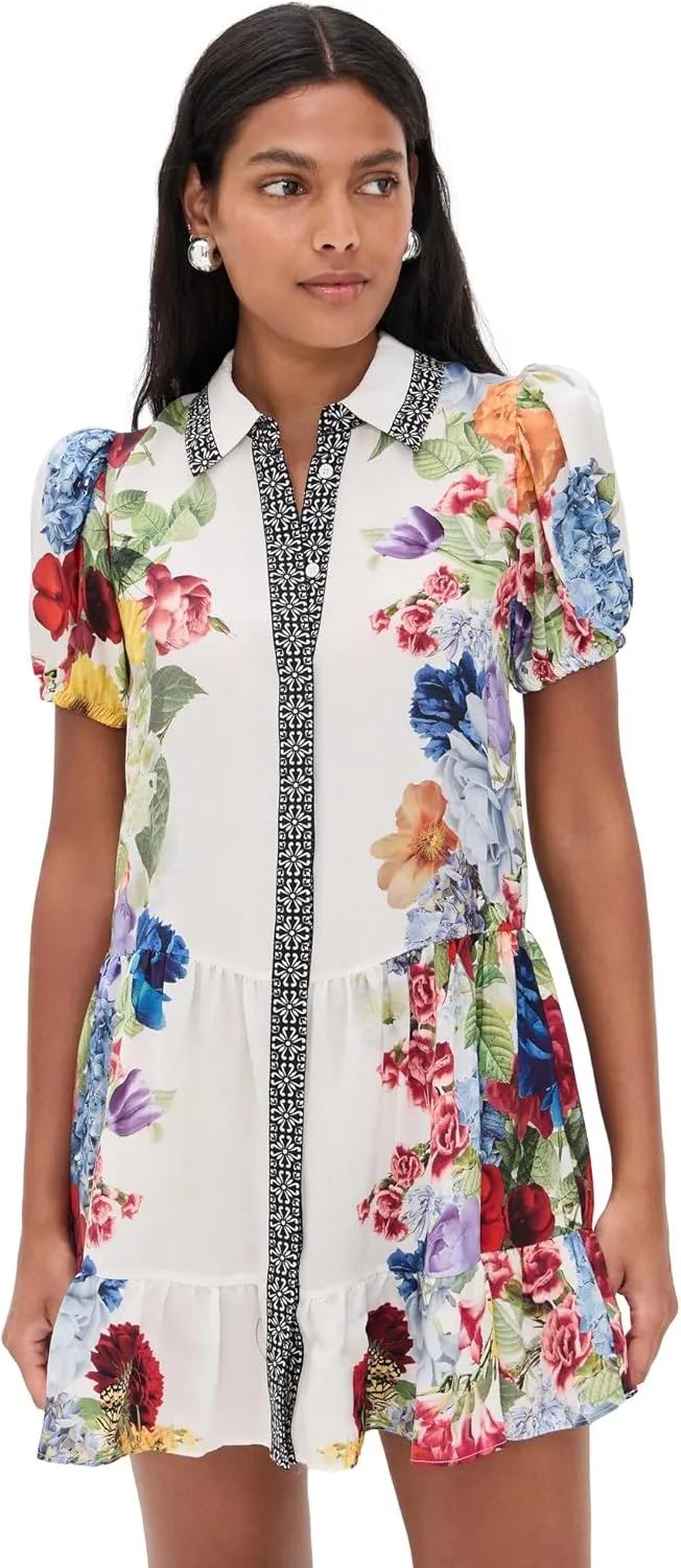 alice   olivia Women's Claire Tiered Mini Dress