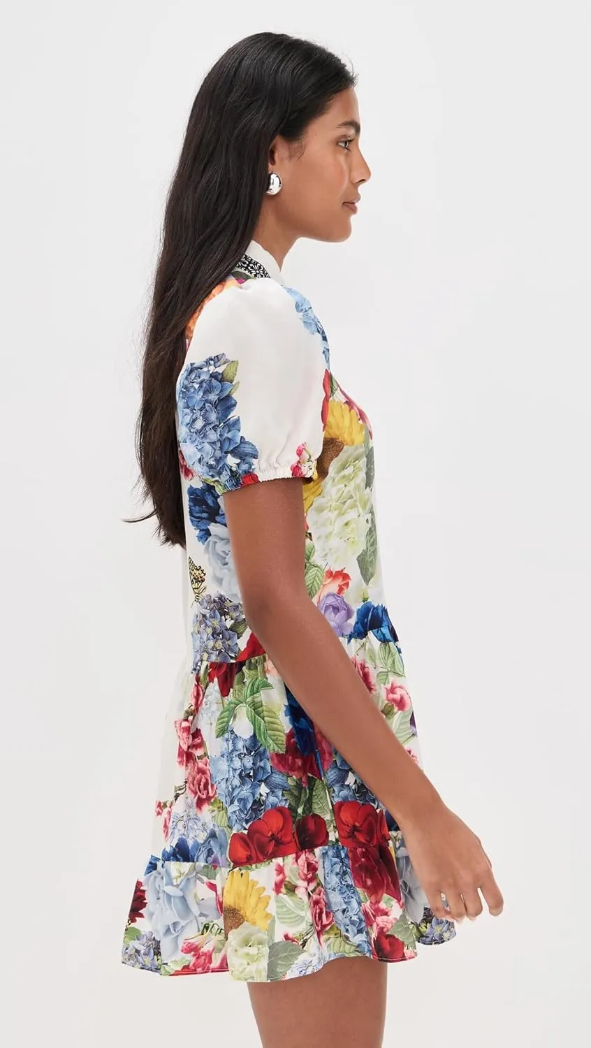 alice   olivia Women's Claire Tiered Mini Dress