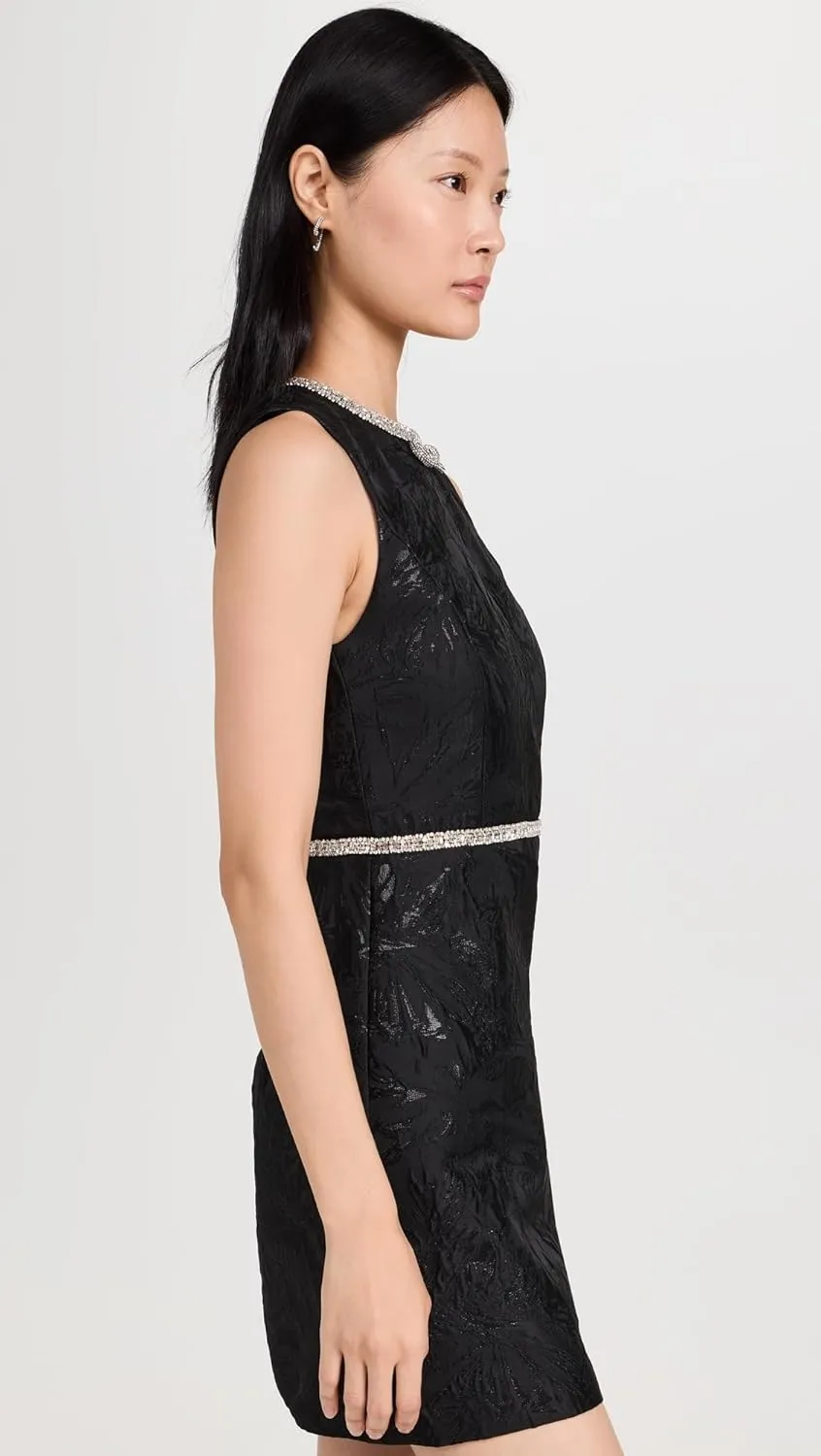 alice   olivia Women's Ellis Embell Crew Mini Dress