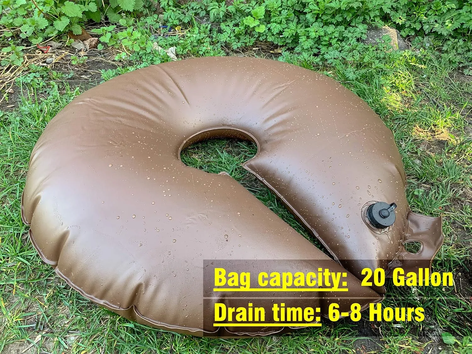 All New Extra Large 20 Gallon Tree Watering Ring/Bag(4 Packs),Deep Root&Slow Release&Automatic Drip Irrigation Watering System, Low-Profile Great for Multi-Trunk Newly Planted Small Trees and Shrubs