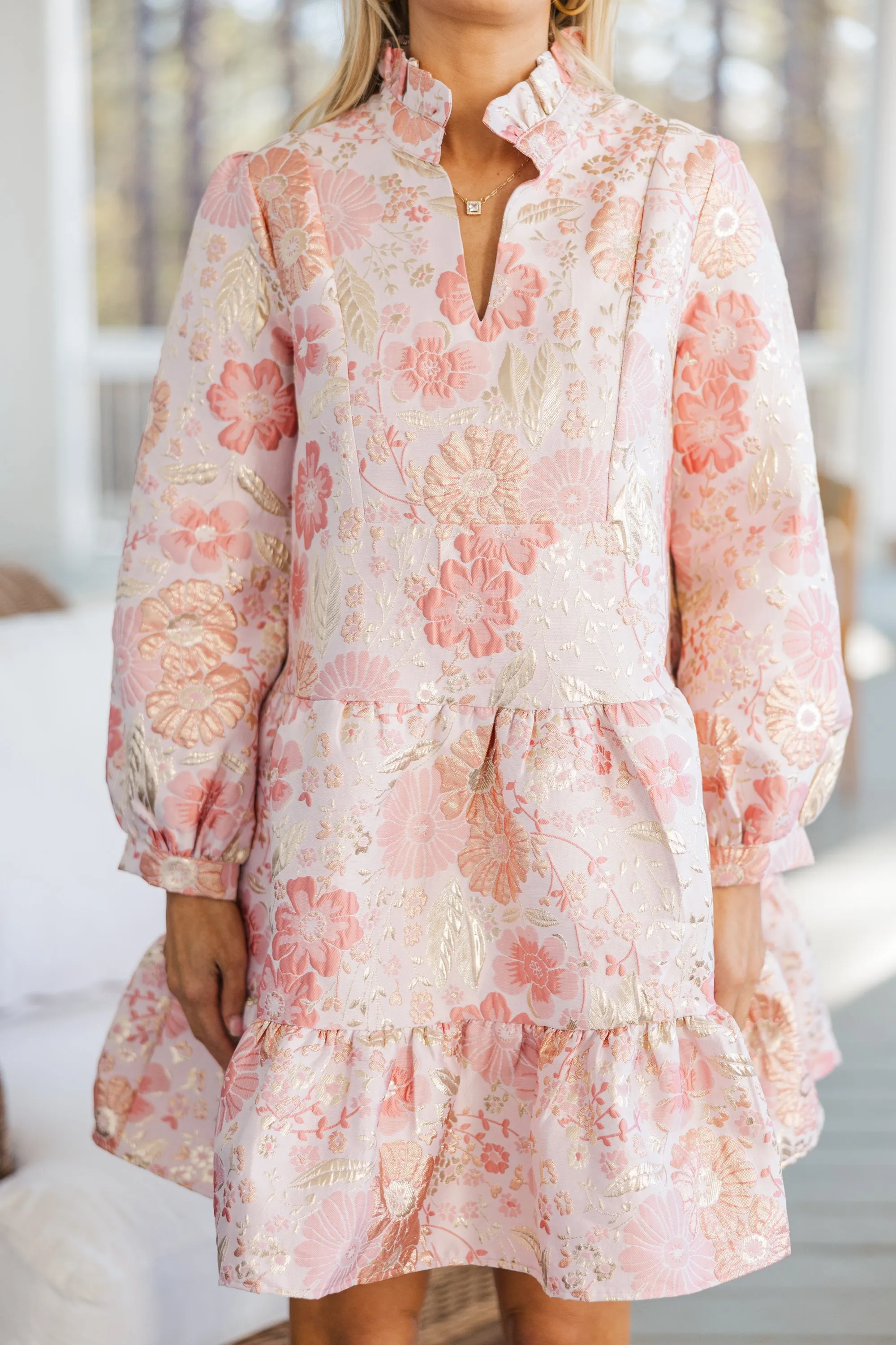 Always On My Mind Pink Floral Dress