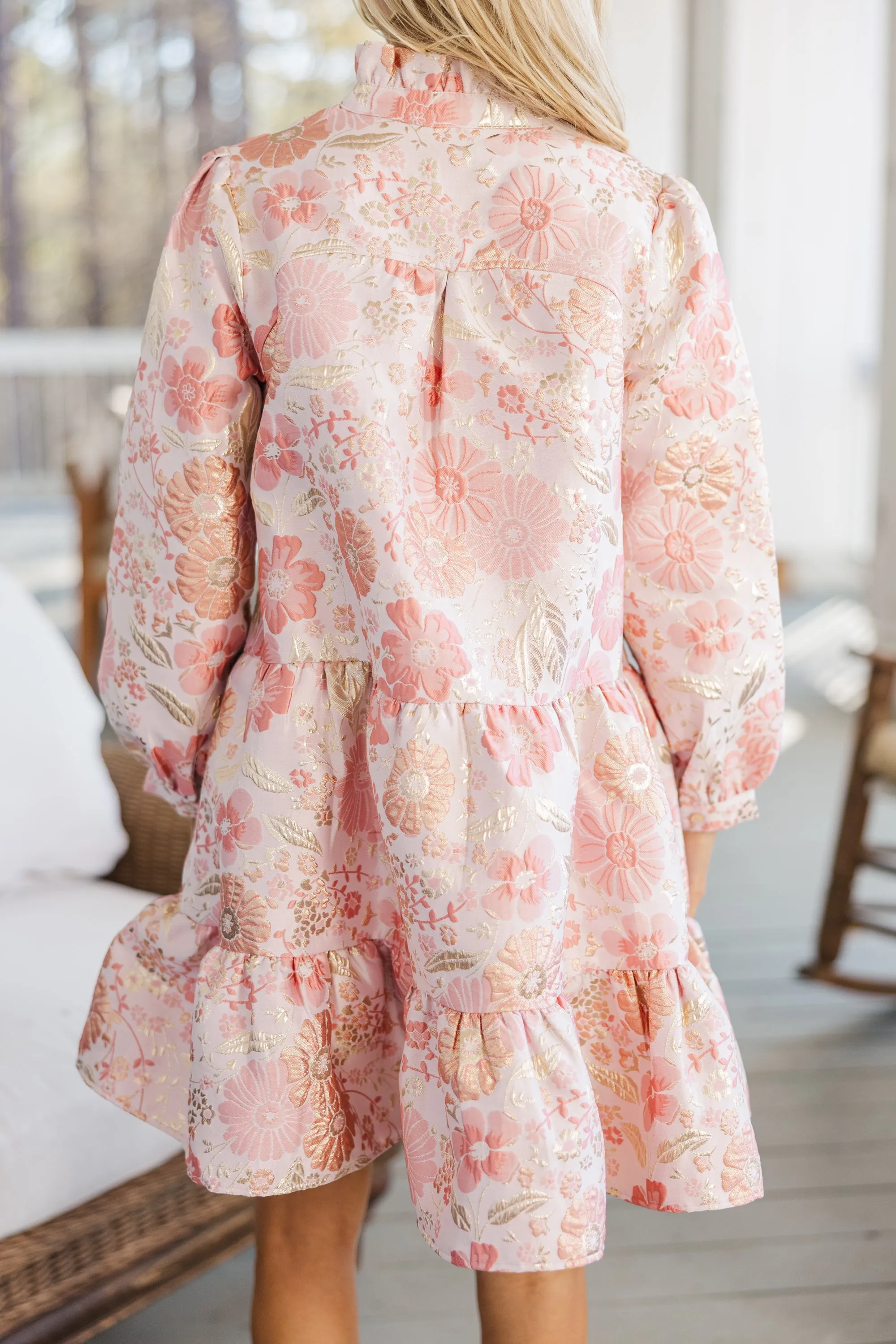 Always On My Mind Pink Floral Dress