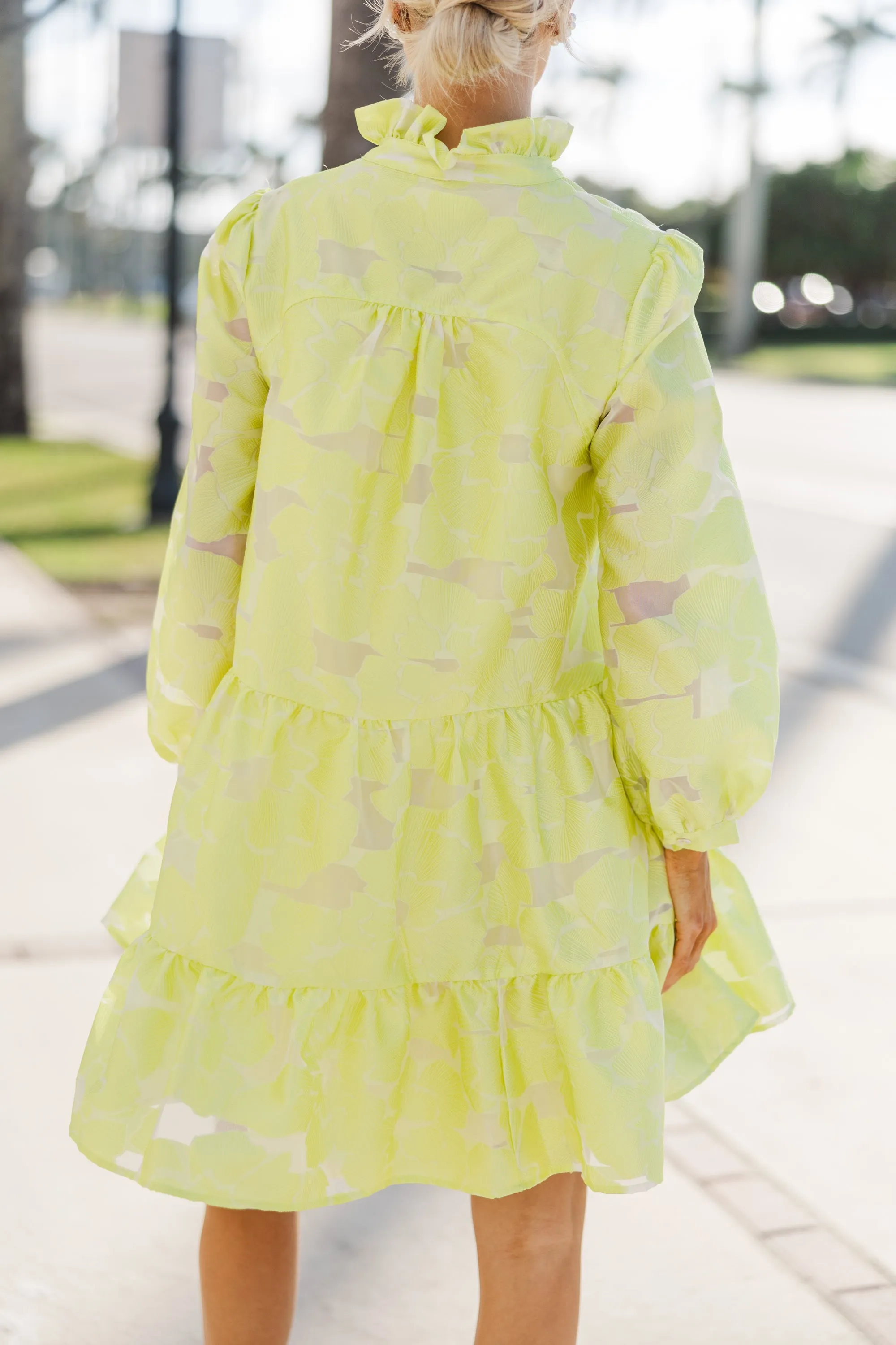Always On My Mind Yellow Floral Babydoll Dress